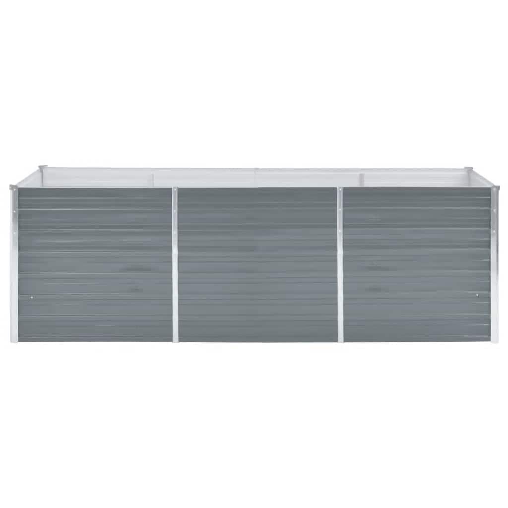 Lovelis, pilkas, galvanizuotas plienas, 240x80x77cm Lovelis, pilkas, galvanizuotas plienas, 240x80x77cm - Image 3
