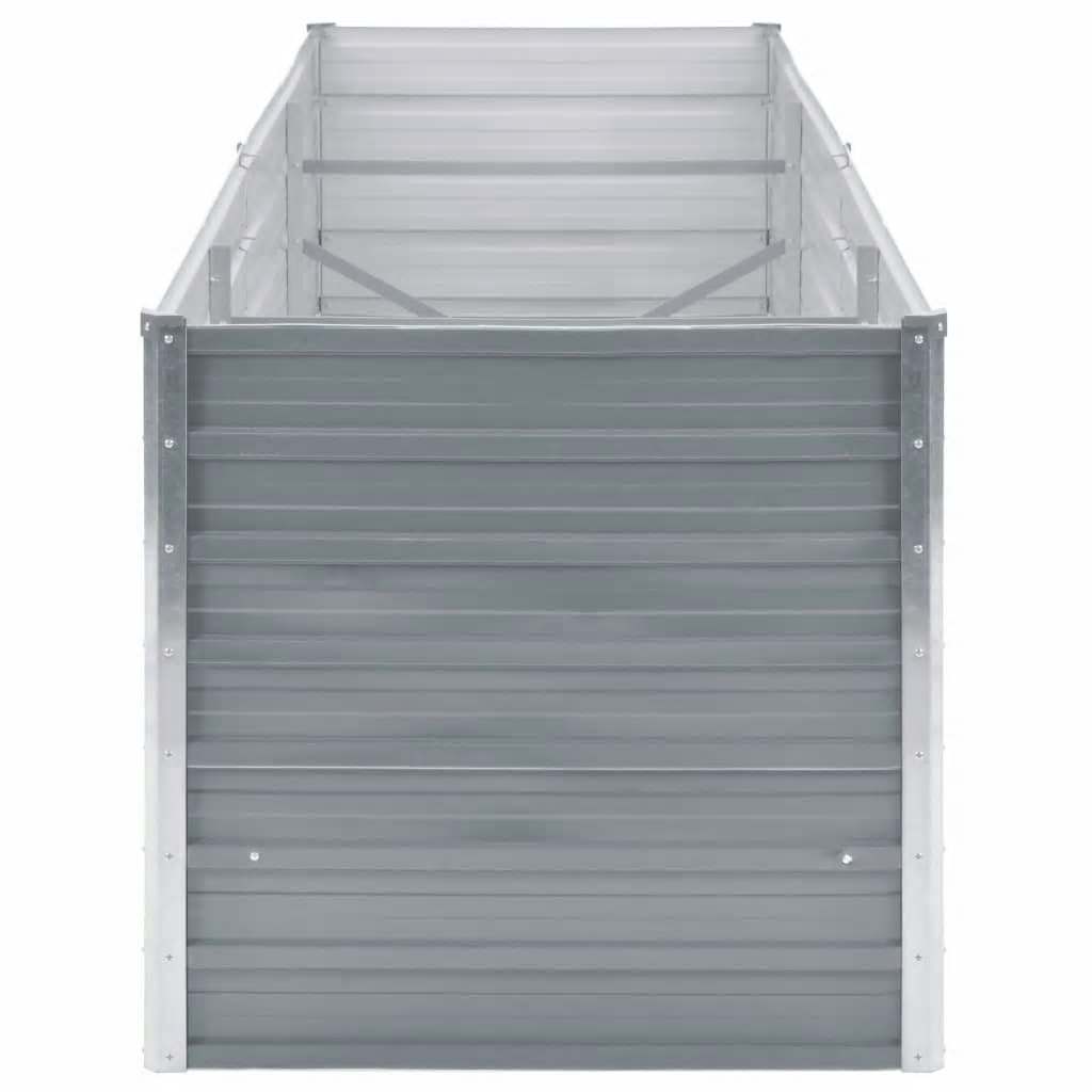 Lovelis, pilkas, galvanizuotas plienas, 240x80x77cm Lovelis, pilkas, galvanizuotas plienas, 240x80x77cm - Image 4