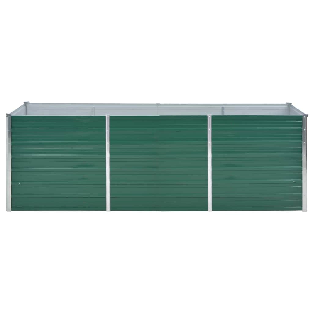 Lovelis, žalias, galvanizuotas plienas, 240x80x77cm Lovelis, žalias, galvanizuotas plienas, 240x80x77cm - Image 4
