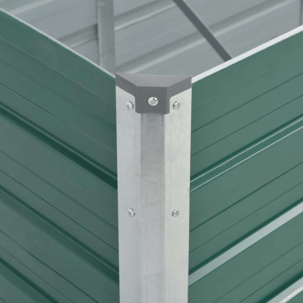 Lovelis, žalias, galvanizuotas plienas, 240x80x77cm Lovelis, žalias, galvanizuotas plienas, 240x80x77cm - Image 7