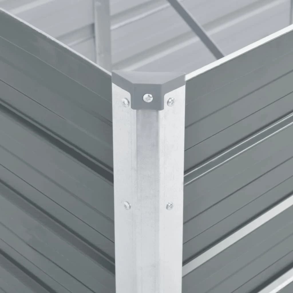 Lovelis, pilkas, galvanizuotas plienas, 240x80x45cm Lovelis, pilkas, galvanizuotas plienas, 240x80x45cm - Image 6