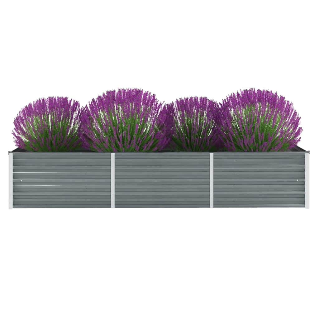 Lovelis, pilkas, galvanizuotas plienas, 240x80x45cm Lovelis, pilkas, galvanizuotas plienas, 240x80x45cm - Image 2