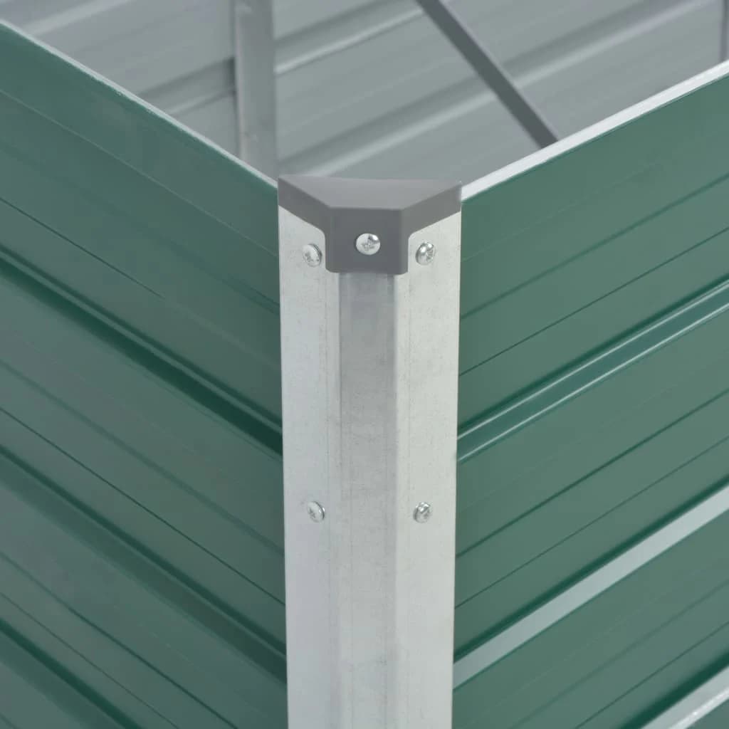 Lovelis, žalias, galvanizuotas plienas, 240x80x45cm Lovelis, žalias, galvanizuotas plienas, 240x80x45cm - Image 6