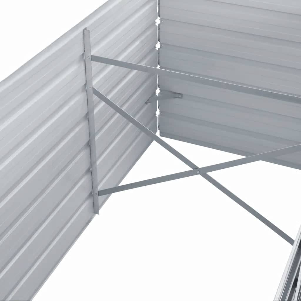 Lovelis, pilkas, galvanizuotas plienas, 320x80x77cm Lovelis, pilkas, galvanizuotas plienas, 320x80x77cm - Image 5