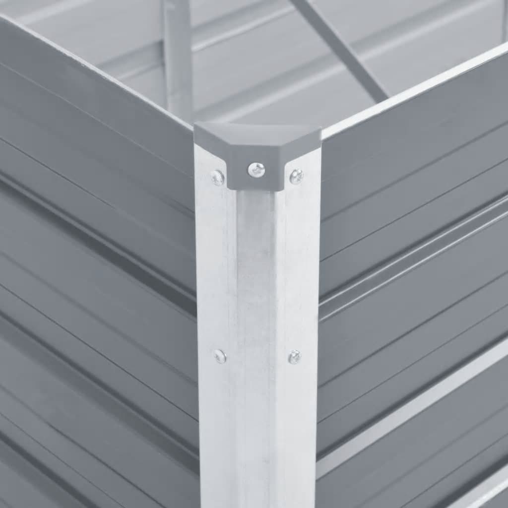 Lovelis, pilkas, galvanizuotas plienas, 320x80x77cm Lovelis, pilkas, galvanizuotas plienas, 320x80x77cm - Image 6