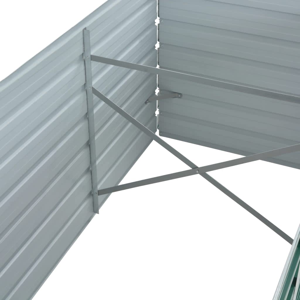 Lovelis, žalias, galvanizuotas plienas, 320x80x77cm Lovelis, žalias, galvanizuotas plienas, 320x80x77cm - Image 7