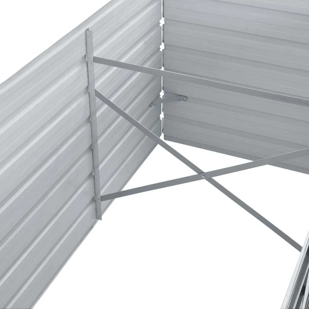 Lovelis, pilkas, galvanizuotas plienas, 320x80x45cm Lovelis, pilkas, galvanizuotas plienas, 320x80x45cm - Image 6