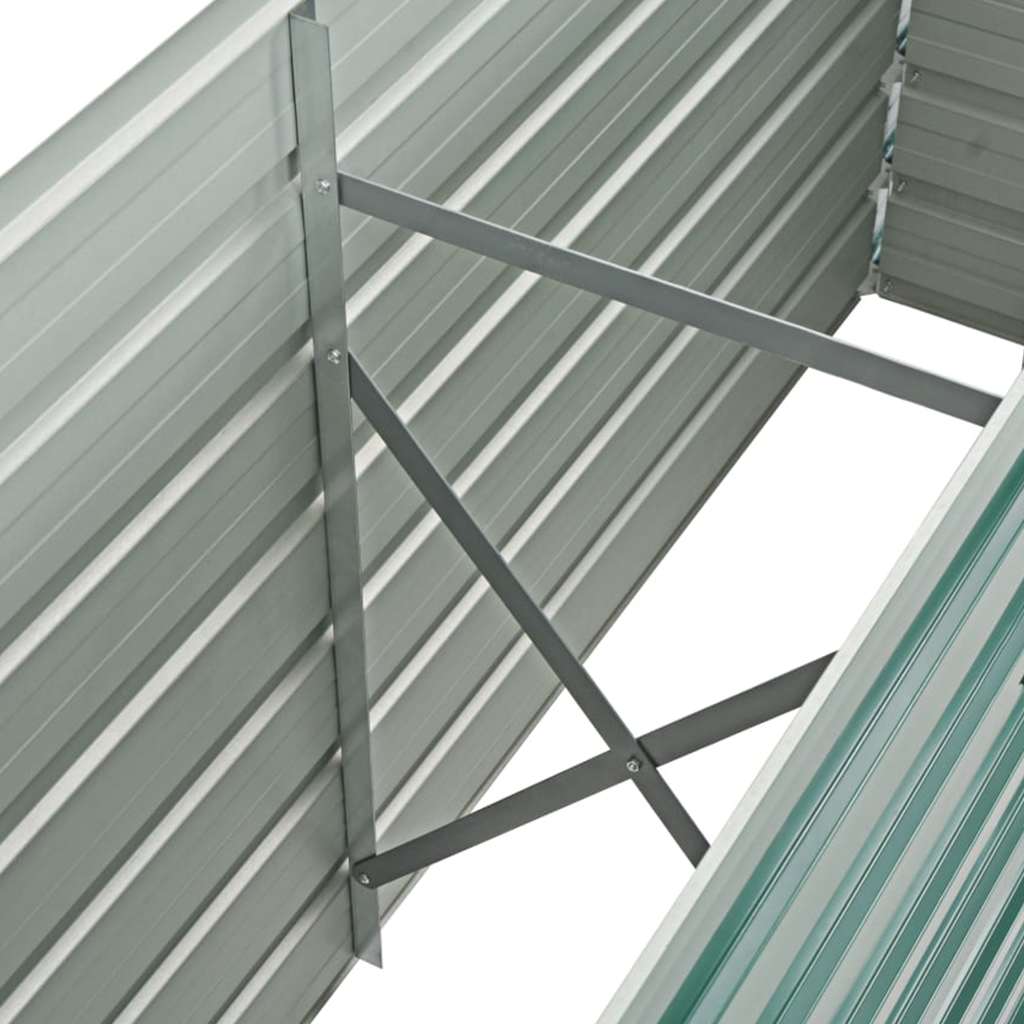 Lovelis, žalias, galvanizuotas plienas, 160x40x77cm Lovelis, žalias, galvanizuotas plienas, 160x40x77cm - Image 6