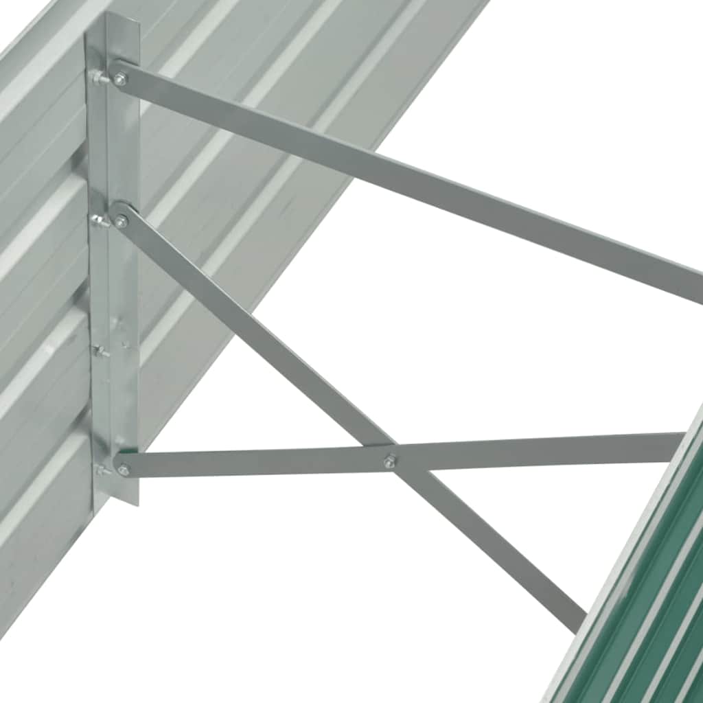 Lovelis, žalias, galvanizuotas plienas, 160x40x45cm Lovelis, žalias, galvanizuotas plienas, 160x40x45cm - Image 6
