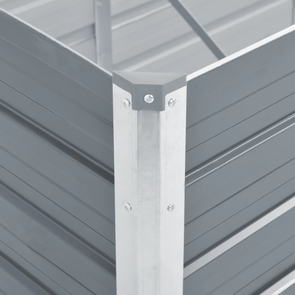 Lovelis, pilkas, galvanizuotas plienas, 100x40x77cm Lovelis, pilkas, galvanizuotas plienas, 100x40x77cm - Image 5