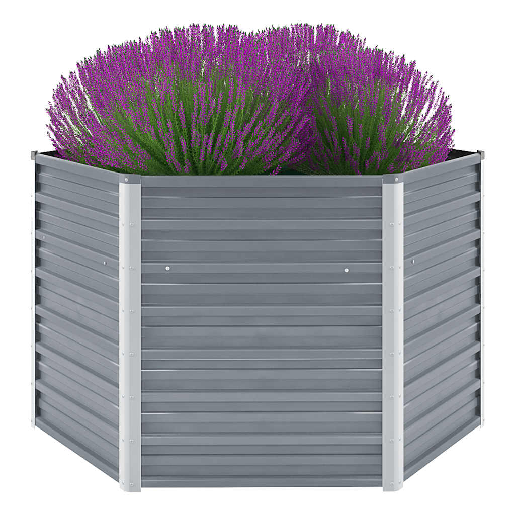 Lovelis, pilkas, plienas, 129x129x77cm, aukštas Lovelis, pilkas, plienas, 129x129x77cm, aukštas - Image 2