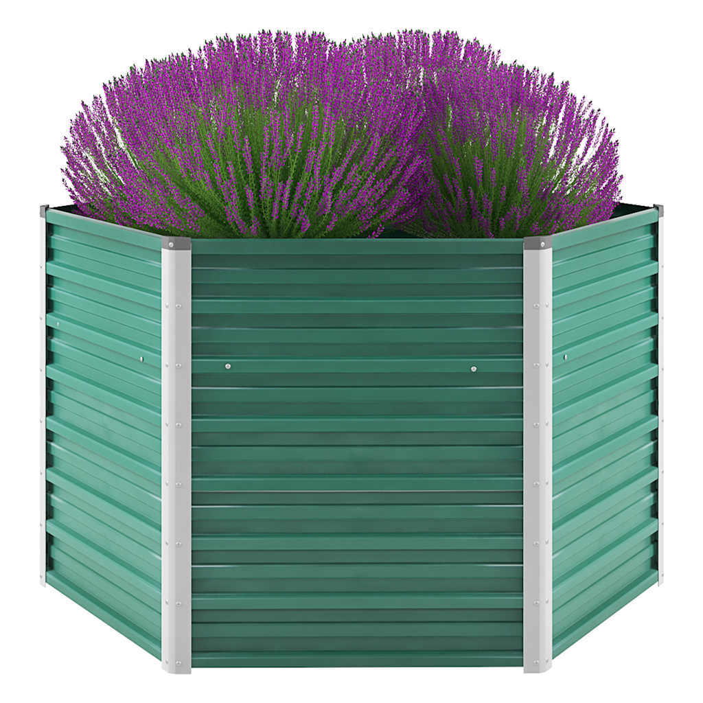 Lovelis, žalias, plienas, 129x129x77cm, aukštas Lovelis, žalias, plienas, 129x129x77cm, aukštas - Image 2