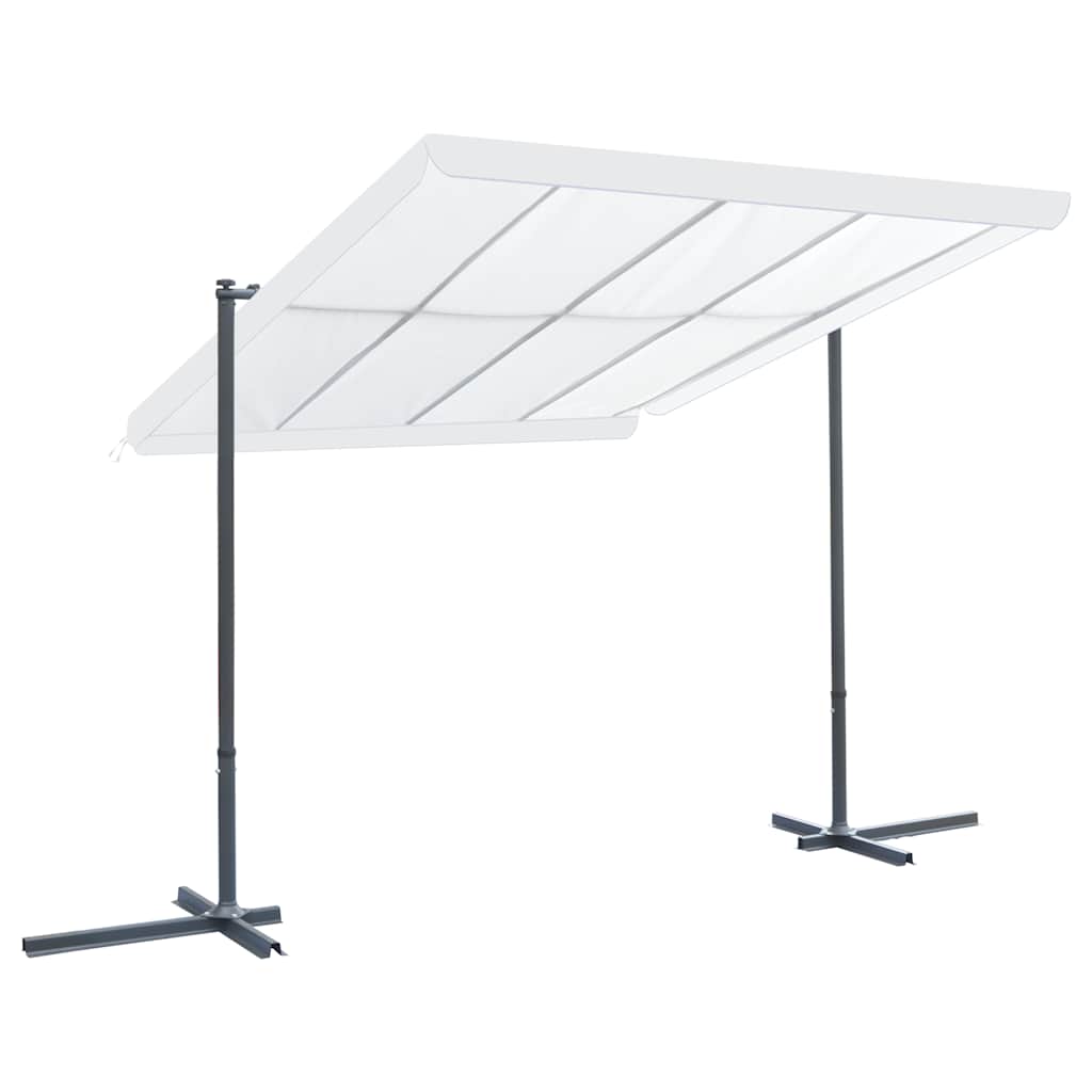 Pavėsinė pakreipiamu stumdomu stogu, kreminė, 350x253x196cm Pavėsinė pakreipiamu stumdomu stogu, kreminė, 350x253x196cm - Image 2