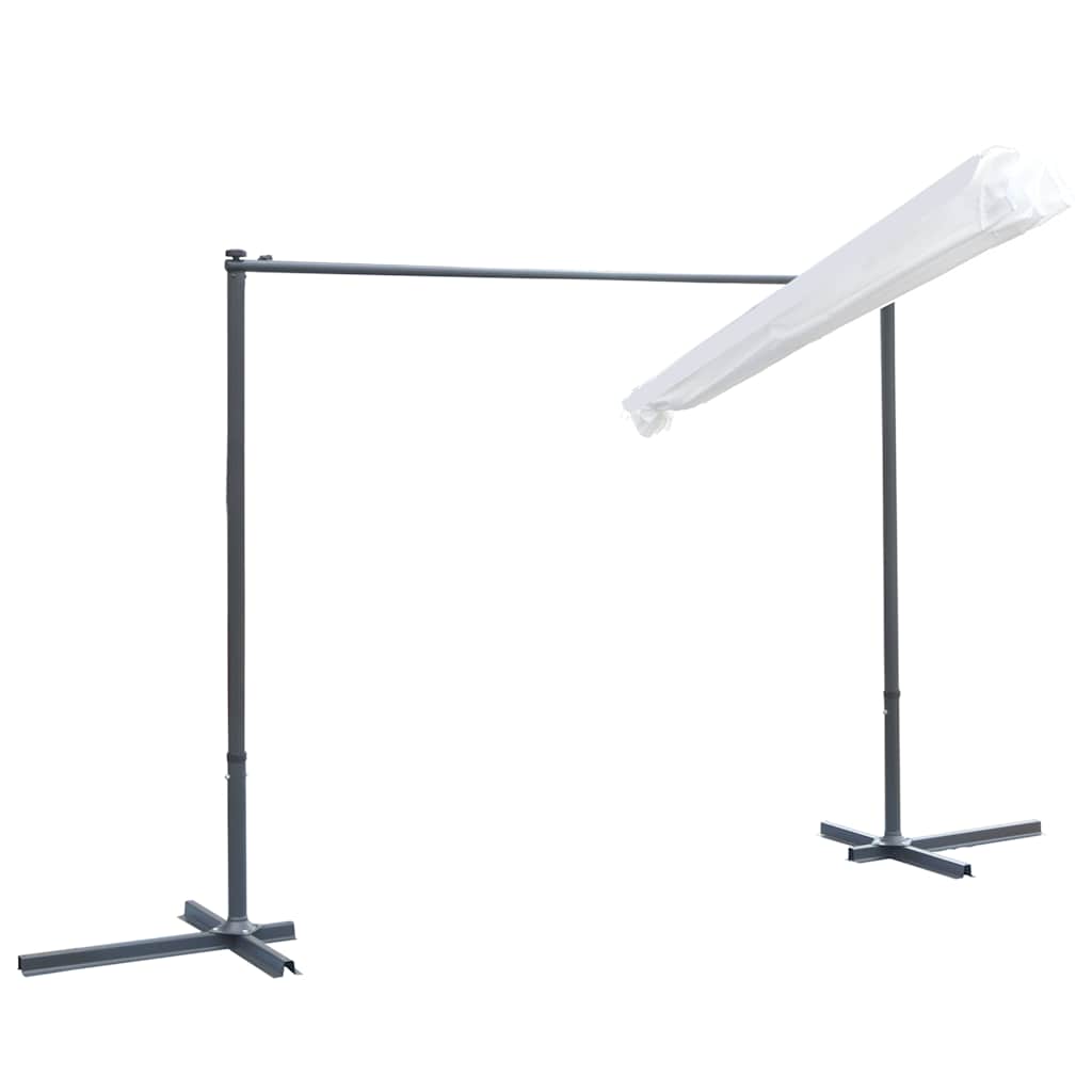 Pavėsinė pakreipiamu stumdomu stogu, kreminė, 350x253x196cm Pavėsinė pakreipiamu stumdomu stogu, kreminė, 350x253x196cm - Image 6