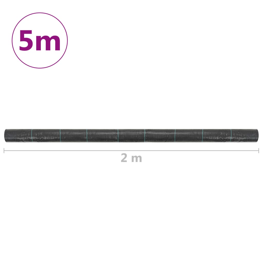 Agroplėvelė nuo piktžolių ir šaknų, juoda, 2×5 m, PP Agroplėvelė nuo piktžolių ir šaknų, juoda, 2x5 m, PP