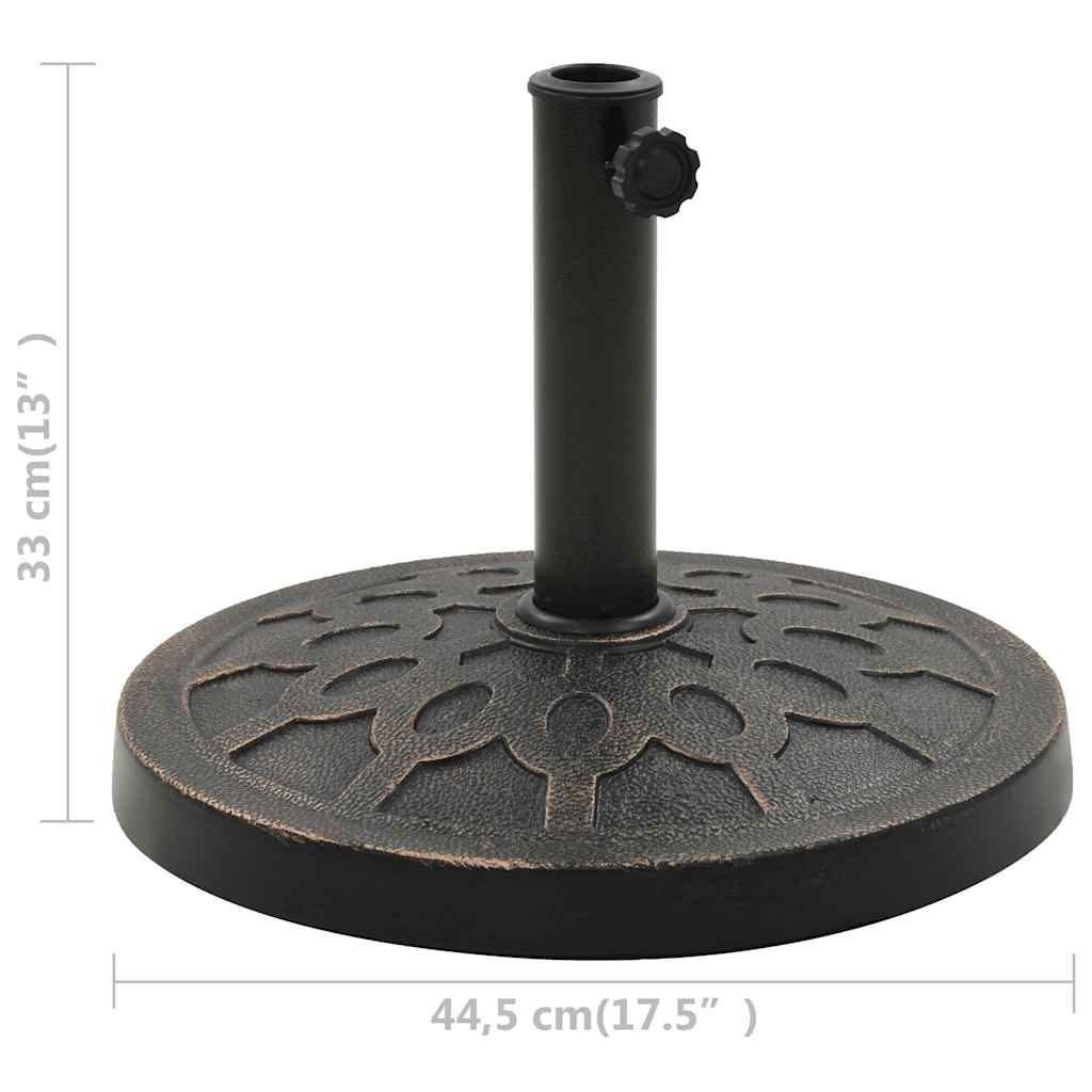 Skėčio stovas, bronzinis, sint. derva, 13 kg, apvalus Skėčio stovas, bronzinis, sint. derva, 13 kg, apvalus