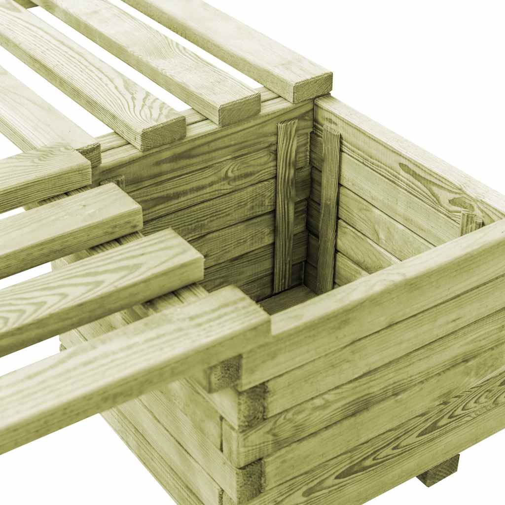 Sodo suoliukas su vazonais, impregnuota pušies mediena Sodo suoliukas su vazonais, impregnuota pušies mediena - Image 5