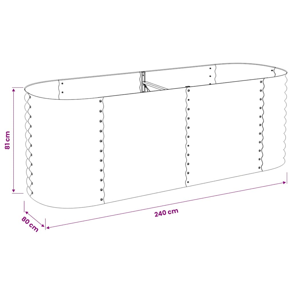 Lovelis, pilkas, 240x80x81cm, galvanizuotas plienas, aukštas Lovelis, pilkas, 240x80x81cm, galvanizuotas plienas, aukštas - Image 10