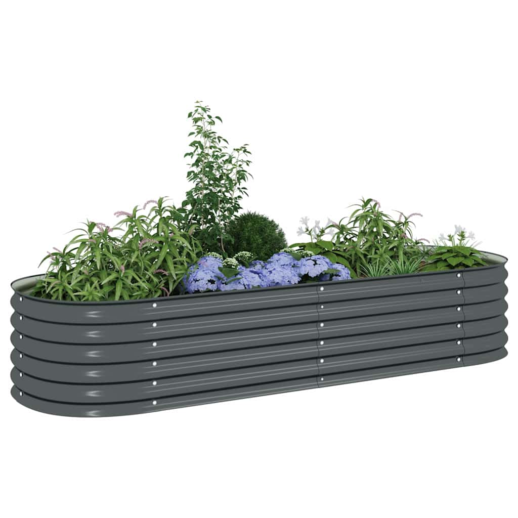 Lovelis, pilkas, 240x80x44cm, galvanizuotas plienas, aukštas Lovelis, pilkas, 240x80x44cm, galvanizuotas plienas, aukštas - Image 4