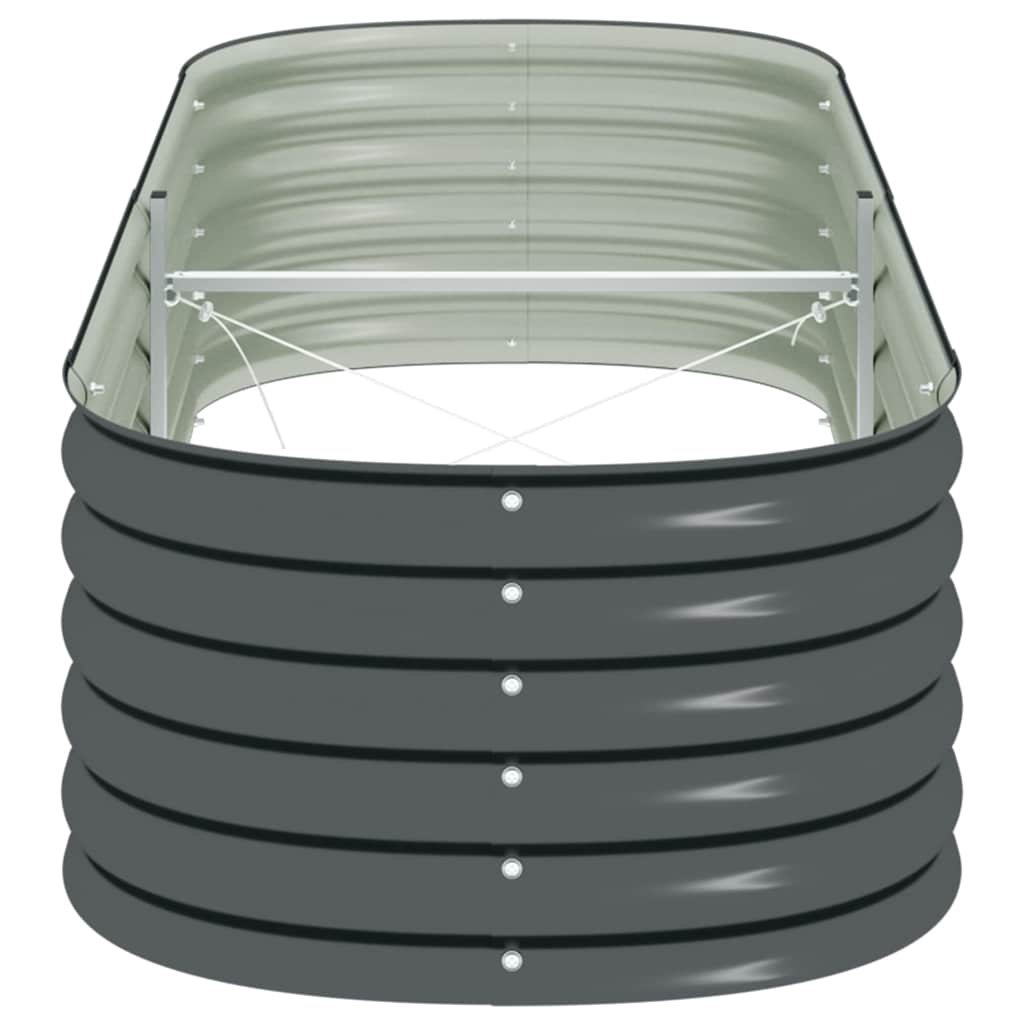 Lovelis, pilkas, 240x80x44cm, galvanizuotas plienas, aukštas Lovelis, pilkas, 240x80x44cm, galvanizuotas plienas, aukštas - Image 6