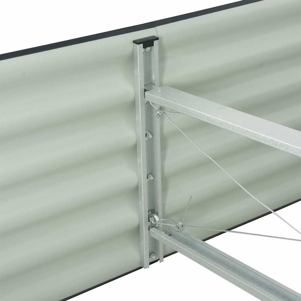Lovelis, pilkas, 240x80x44cm, galvanizuotas plienas, aukštas Lovelis, pilkas, 240x80x44cm, galvanizuotas plienas, aukštas - Image 7
