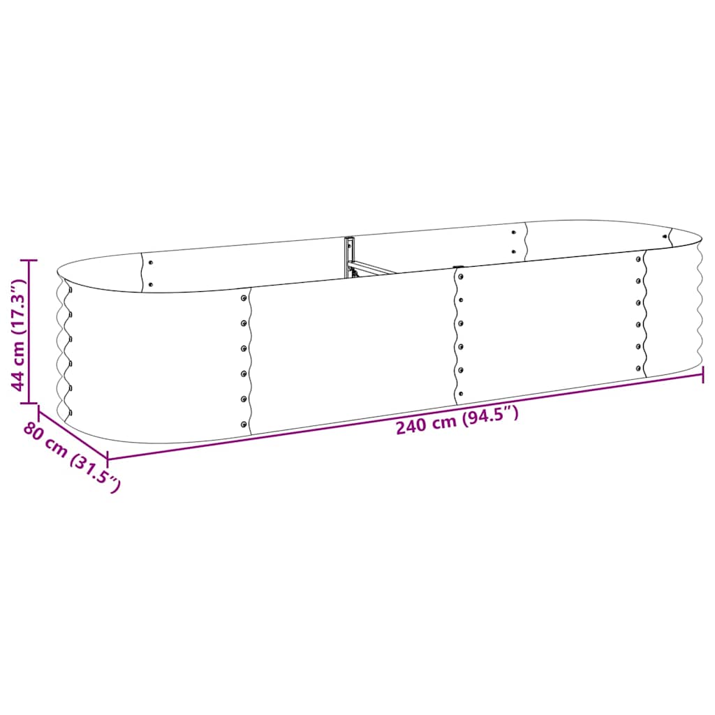 Lovelis, pilkas, 240x80x44cm, galvanizuotas plienas, aukštas Lovelis, pilkas, 240x80x44cm, galvanizuotas plienas, aukštas
