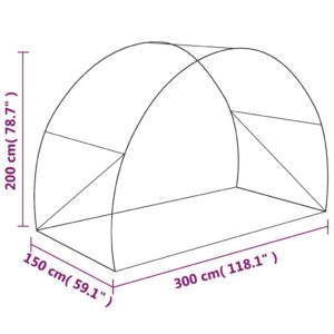 Šiltnamis, 300x150x200 cm, 4,5 m²