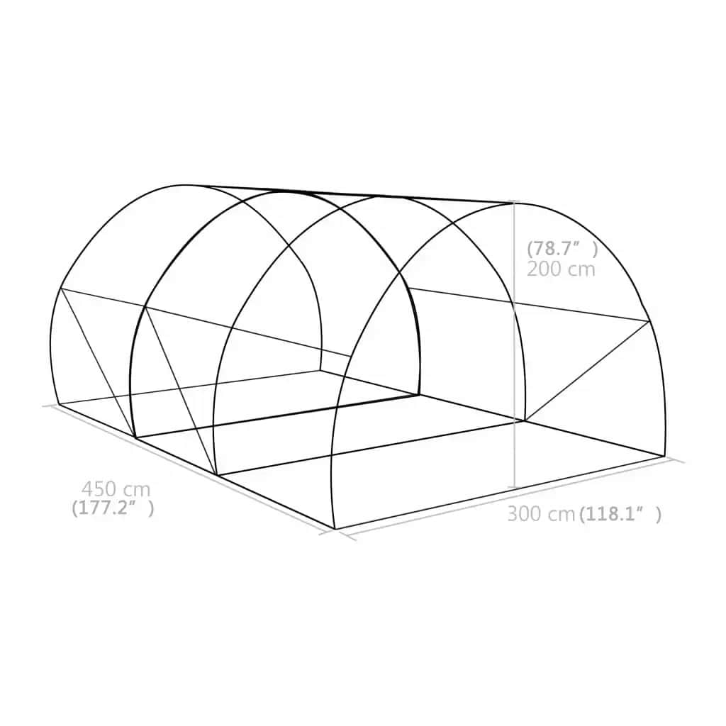 Šiltnamis, 450x300x200 cm, 13,5 m² Šiltnamis, 450x300x200 cm, 13,5 m² - Image 11