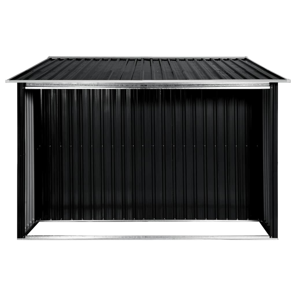 Sodo pašiūrė su durimis, antracito, 329,5x205x178cm, plienas Sodo pašiūrė su durimis, antracito, 329,5x205x178cm, plienas - Image 5
