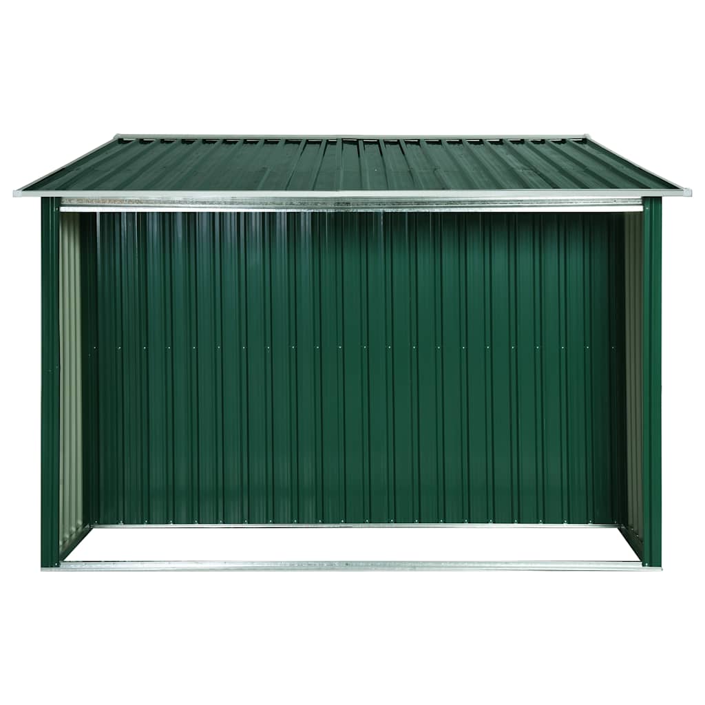 Sodo pašiūrė su durimis, žalia, 329,5x205x178cm, plienas Sodo pašiūrė su durimis, žalia, 329,5x205x178cm, plienas - Image 5