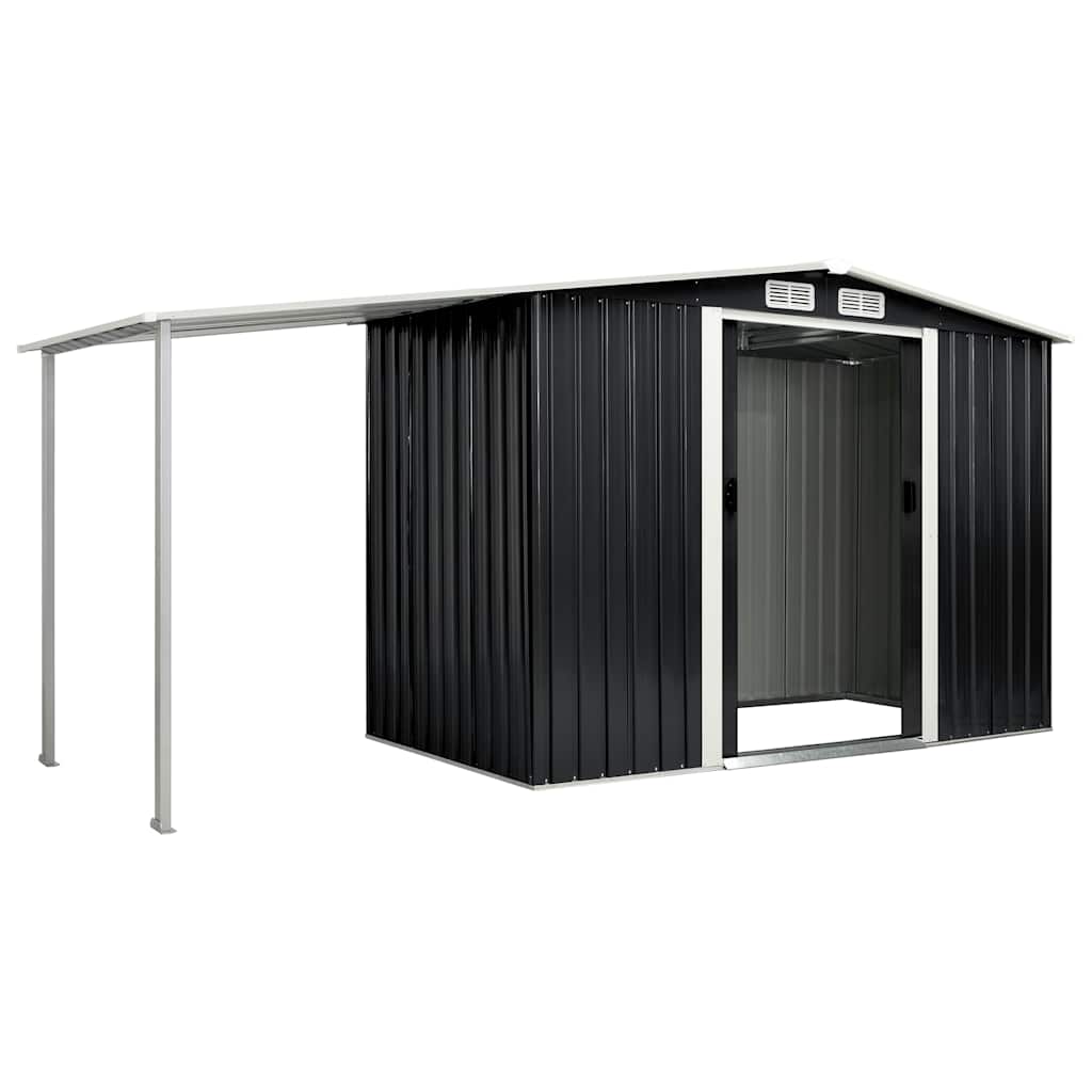 Sodo pašiūrė su stumd. dur., antr. sp., 386x131x178cm, plienas Sodo pašiūrė su stumd. dur., antr. sp., 386x131x178cm, plienas - Image 3