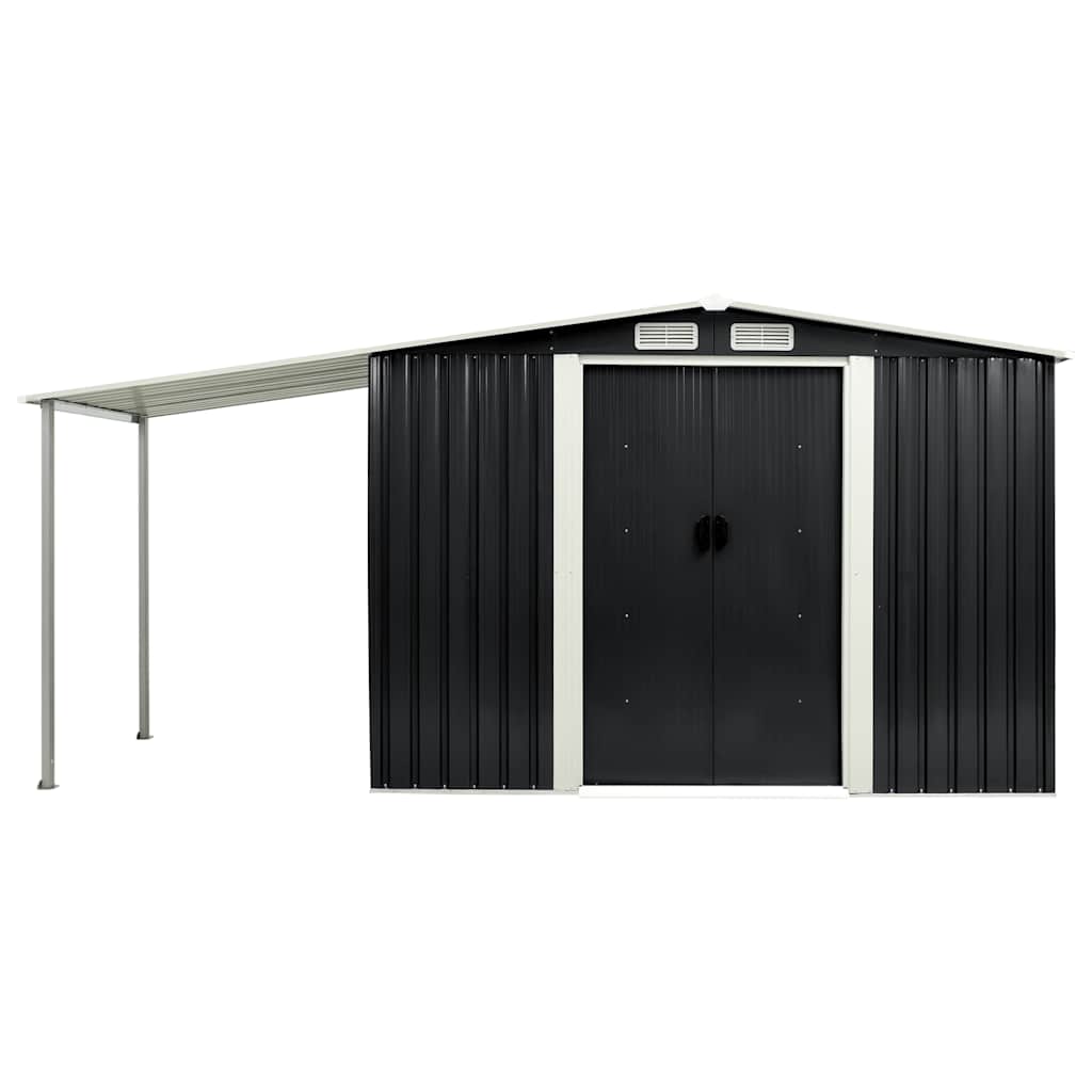 Sodo pašiūrė su stumd. dur., antr. sp., 386x131x178cm, plienas Sodo pašiūrė su stumd. dur., antr. sp., 386x131x178cm, plienas - Image 4