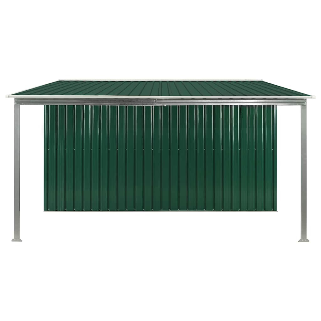 Sodo pašiūrė su stumd. dur., žal. sp., 386x312x178cm, plienas Sodo pašiūrė su stumd. dur., žal. sp., 386x312x178cm, plienas - Image 5