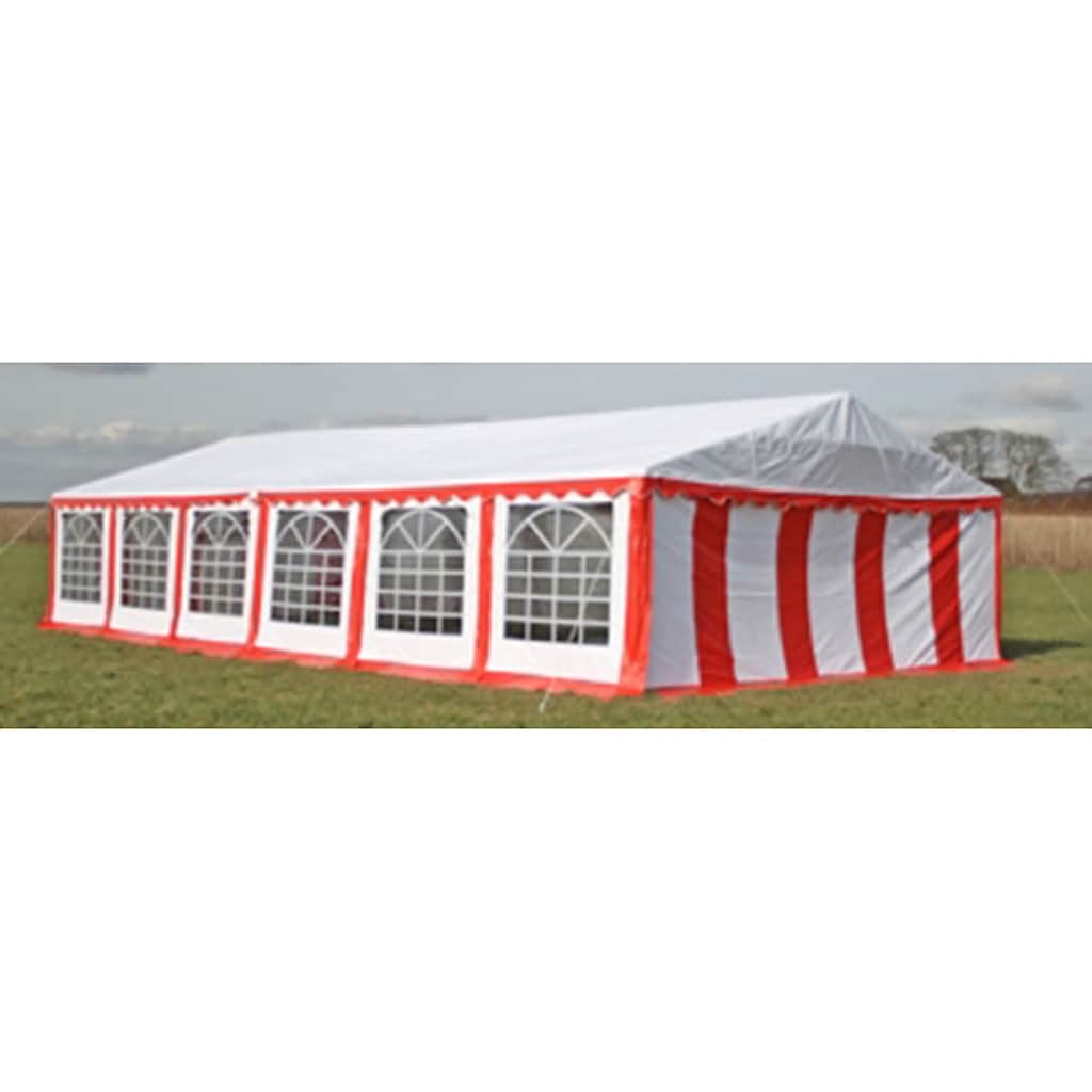 Stogas ir Sienelės Proginei Palapinei, 12 x 6 m, Raudona ir Balta Stogas ir Sienelės Proginei Palapinei, 12 x 6 m, Raudona ir Balta - Image 2