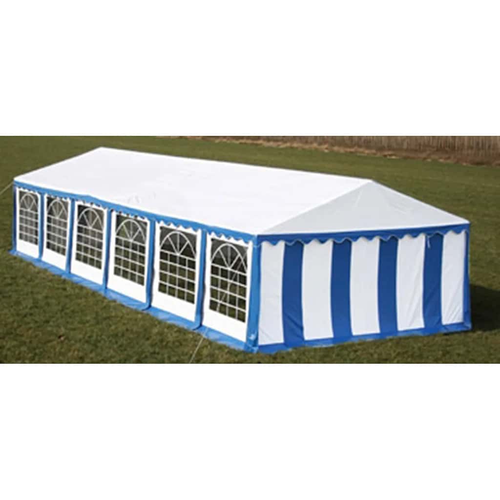Stogas ir Sienelės Proginei Palapinei, 12 x 6 m, Mėlyna ir Balta Stogas ir Sienelės Proginei Palapinei, 12 x 6 m, Mėlyna ir Balta - Image 4