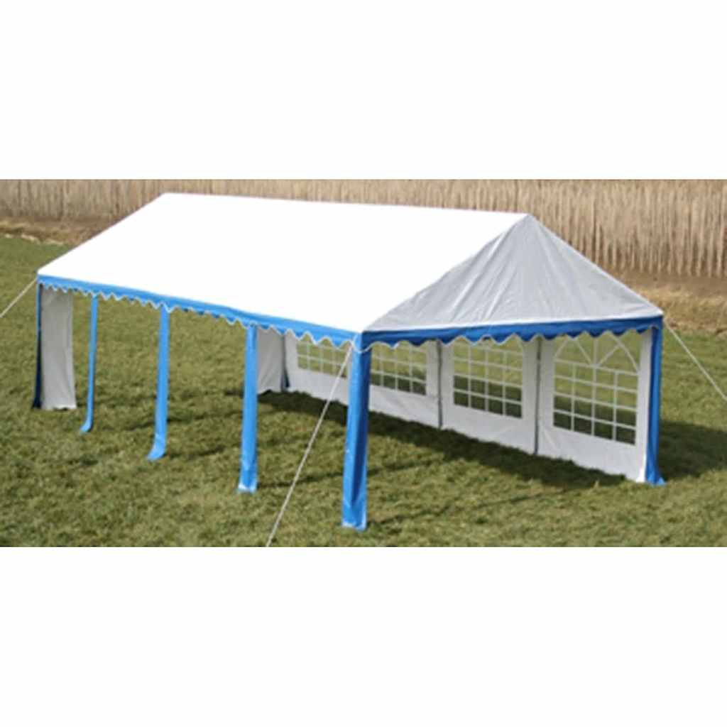 Stogas ir Sienelės Proginei Palapinei, 8 x 4 m, Mėlyna ir Balta Stogas ir Sienelės Proginei Palapinei, 8 x 4 m, Mėlyna ir Balta - Image 4