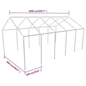 Plieninis rėmas vakarėlio palapinei 10 x 5 m
