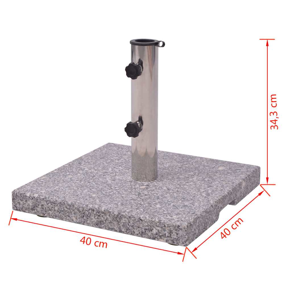Saulės Skėčio Pagrindas, Stovas iš Granito, 20 kg Saulės Skėčio Pagrindas, Stovas iš Granito, 20 kg