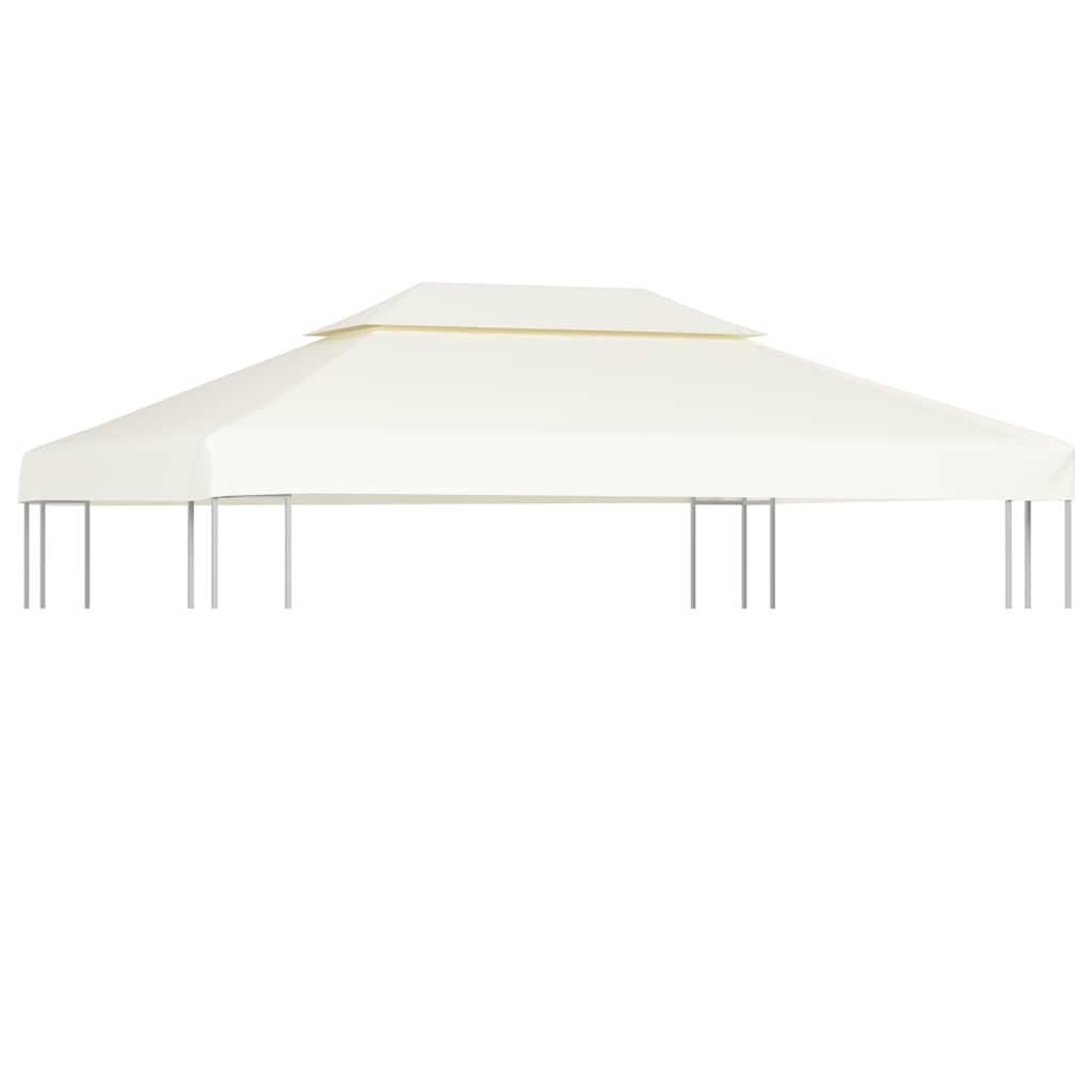 Atsarginis pavėsinės uždangalas, kreminė balta, 310g/m², 3x4m Atsarginis pavėsinės uždangalas, kreminė balta, 310g/m², 3x4m - Image 2