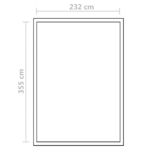 Sustiprintas šiltnamis iš aliuminio su pagrindo rėmu, 9,025m²