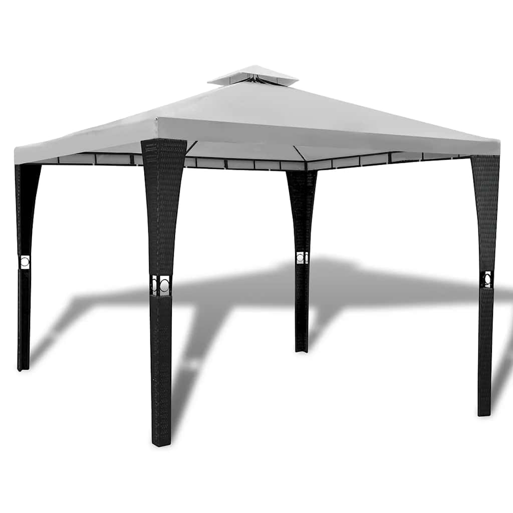Pavėsinė su stogu, 3x3m, kreminės baltos spalvos Pavėsinė su stogu, 3x3m, kreminės baltos spalvos - Image 2