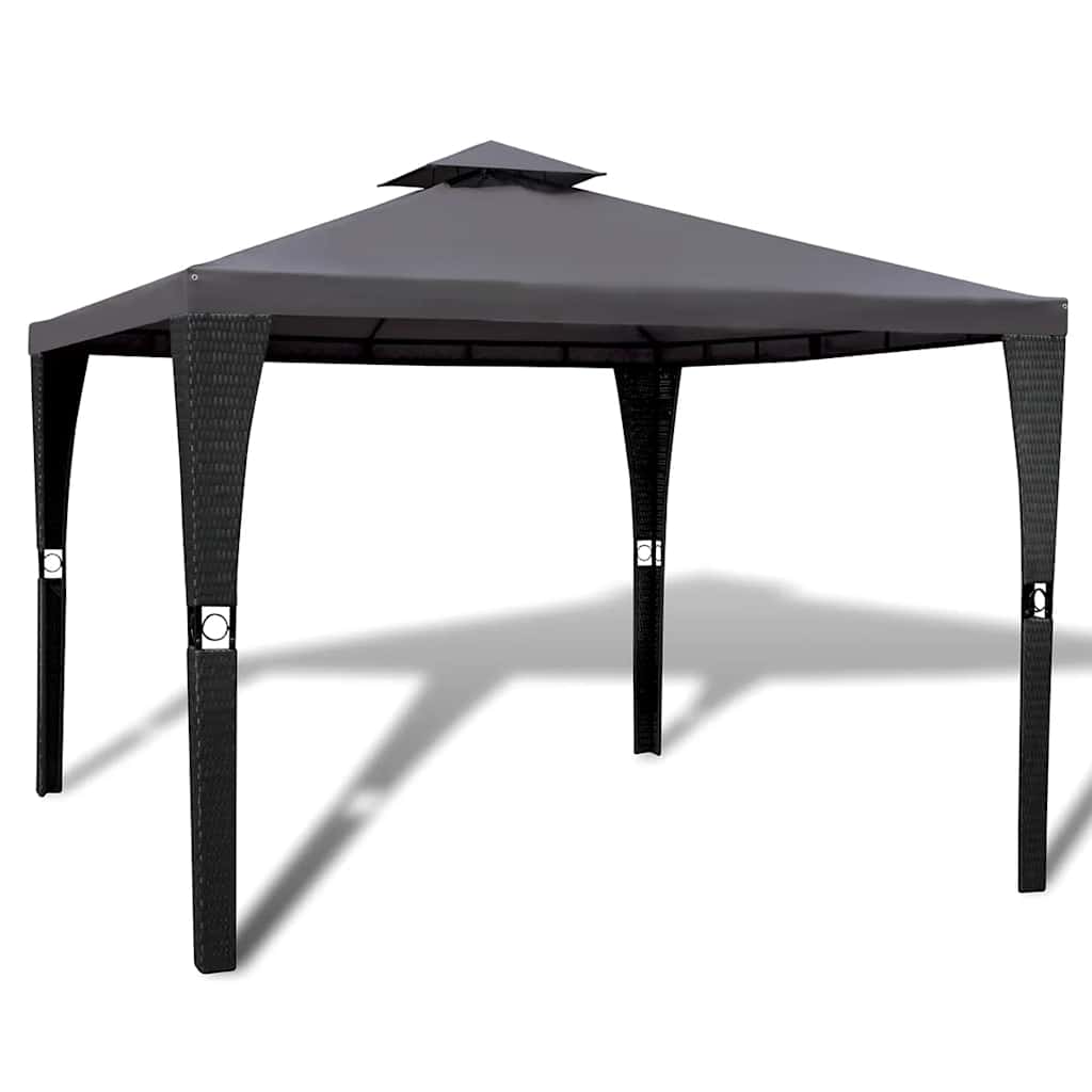 Pavėsinė su stogu, 3x3m, tamsiai pilka Pavėsinė su stogu, 3x3m, tamsiai pilka - Image 2