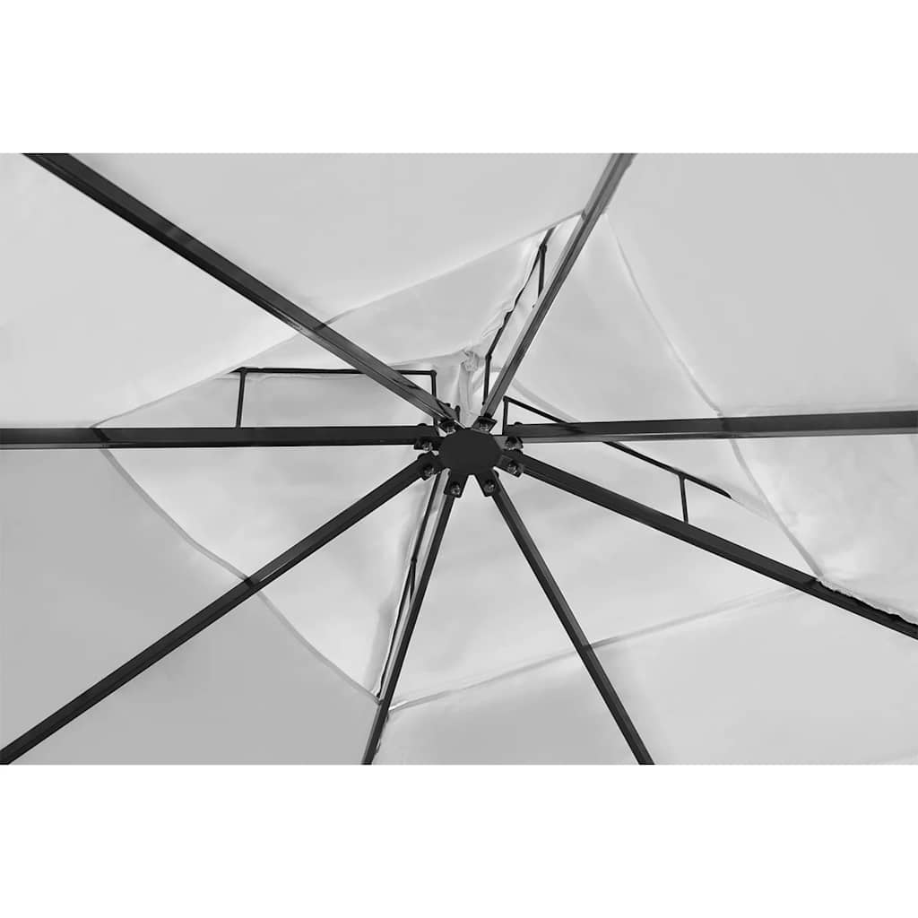 Pavėsinė su stogu, 3x4m, kreminės baltos spalvos Pavėsinė su stogu, 3x4m, kreminės baltos spalvos - Image 4