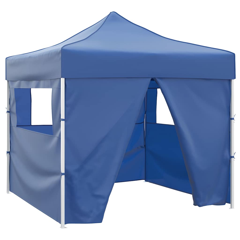 Sulankstomas paviljonas, mėlynas, 3 x 3 m, 4 sienelės Sulankstomas paviljonas, mėlynas, 3 x 3 m, 4 sienelės - Image 2