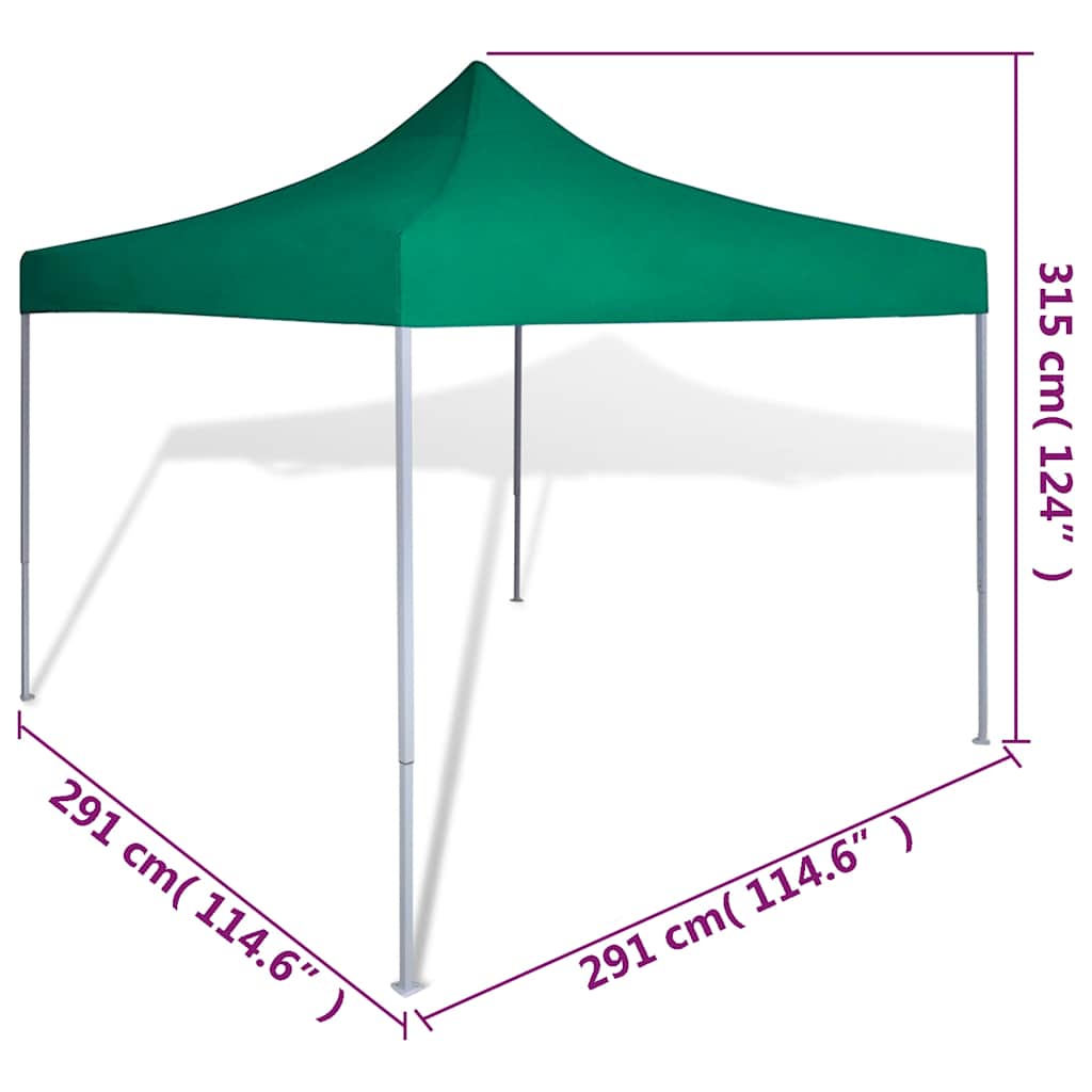 Sulankstomas paviljonas, žalias, 3 x 3 m Sulankstomas paviljonas, žalias, 3 x 3 m