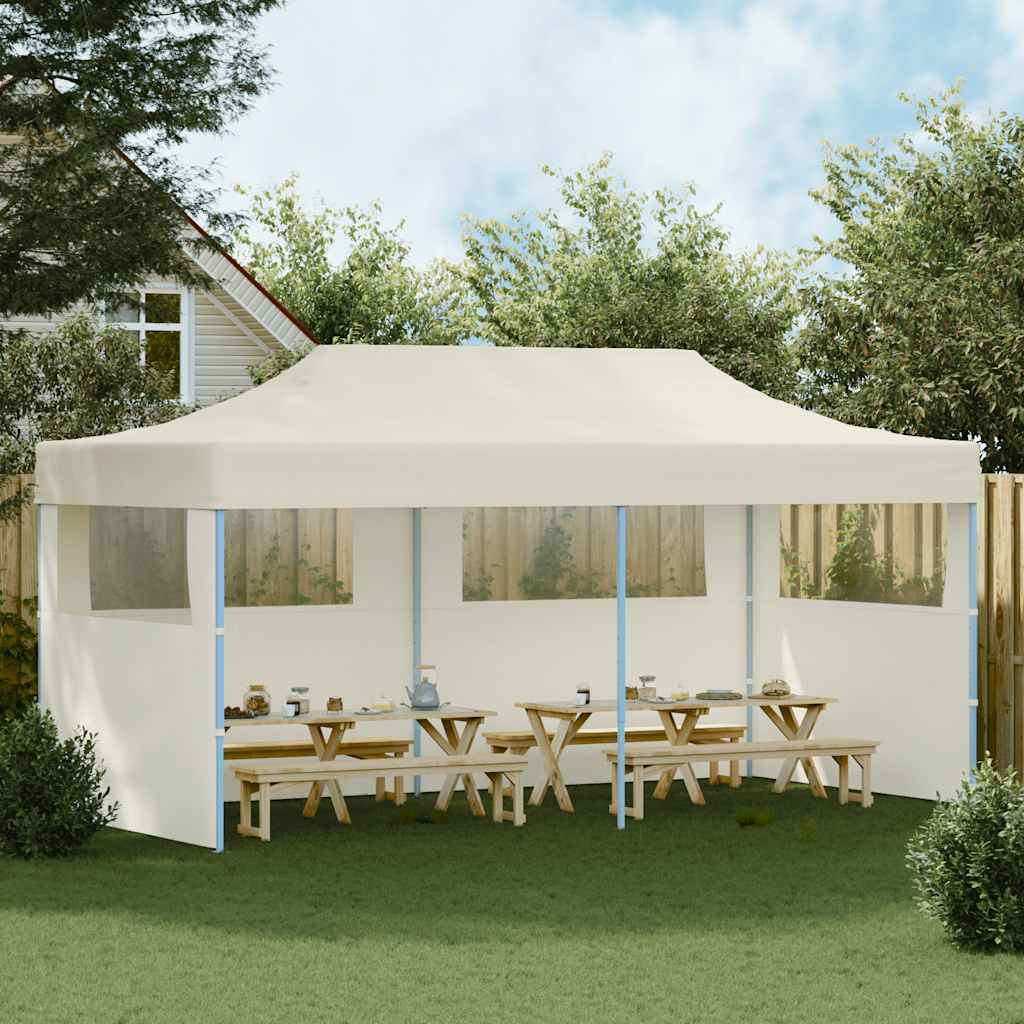 Sulankstoma proginė palapinė 3 x 6 m, kremo spalvos Sulankstoma proginė palapinė 3 x 6 m, kremo spalvos - Image 4