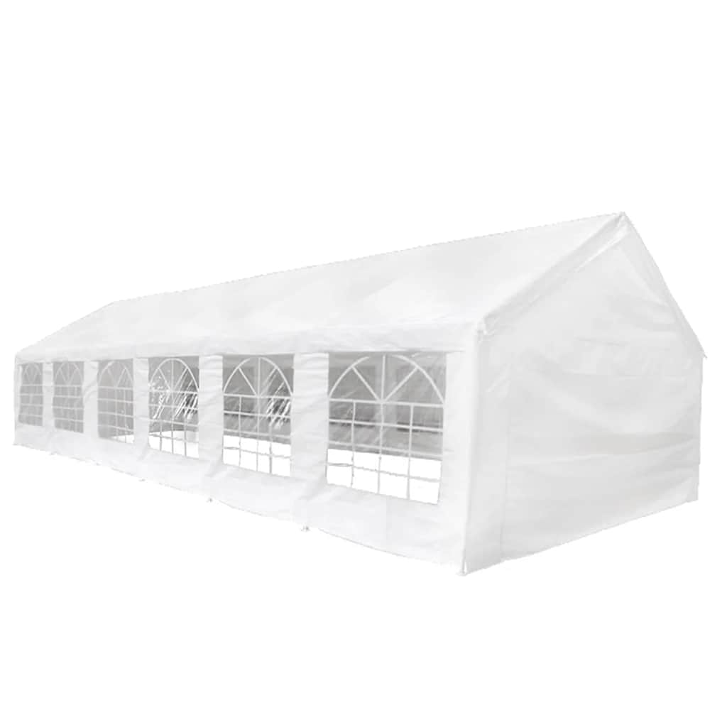 Palapinės medžiaga be rėmo Baltas 12 x 6 m PE Palapinės medžiaga be rėmo Baltas 12 x 6 m PE - Image 8