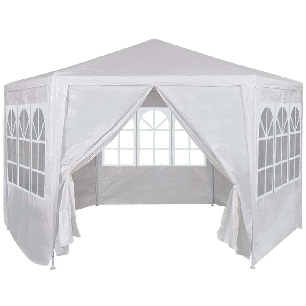 Proginė pavėsinė su 6 sienelėmis, 2×2 m, balta Proginė pavėsinė su 6 sienelėmis, 2x2 m, balta - Image 11