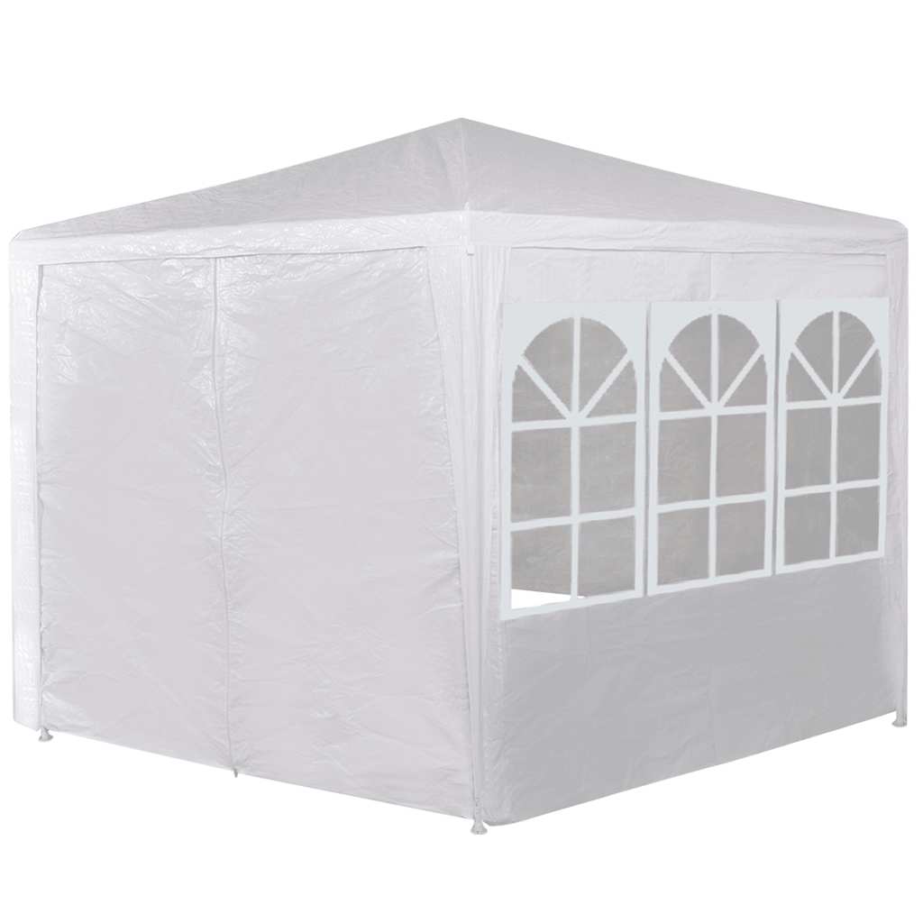 Proginė pavėsinė su 6 sienelėmis, 2×2 m, balta Proginė pavėsinė su 6 sienelėmis, 2x2 m, balta - Image 3