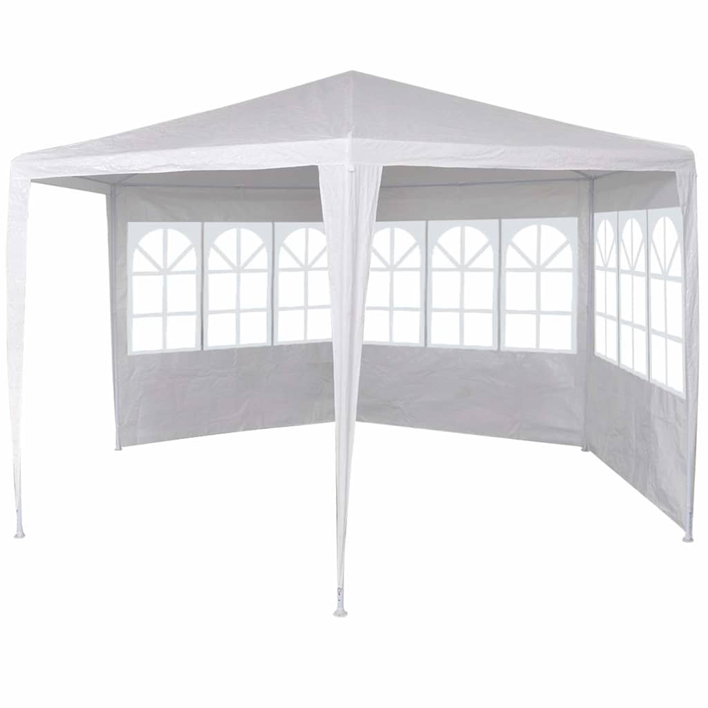 Proginė pavėsinė su 6 sienelėmis, 2×2 m, balta Proginė pavėsinė su 6 sienelėmis, 2x2 m, balta - Image 4